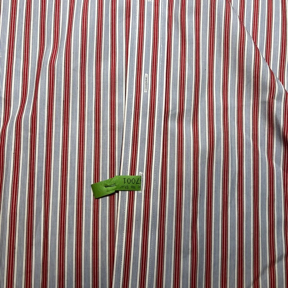 Alan Flusser Button Down Collar Double Button Sleeve Front Pocket Large - Picture 6 of 6